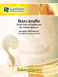 Barcarolle from Tales from Hoffmann Violin Quintet cover Thumbnail